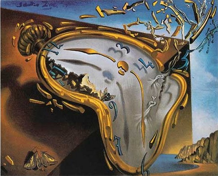 Reloj blando en el momento de su primera explosión_Salvador Dalí