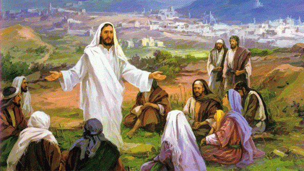 Jesus falando ao povo